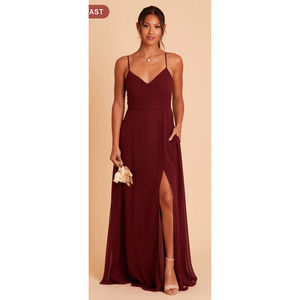 Birdy Grey Adelle Chiffon Cabernet Dress NWT Small